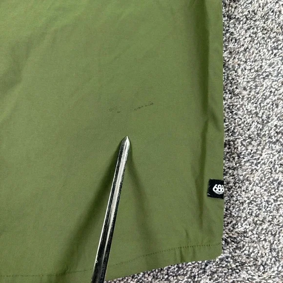 686 Everywhere Collection Snap Up Shirt Men Small Green Lightweight Long Sleeve - Picture 12 of 16